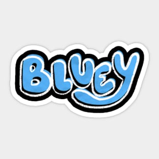 Bluey Simple Logo Sticker